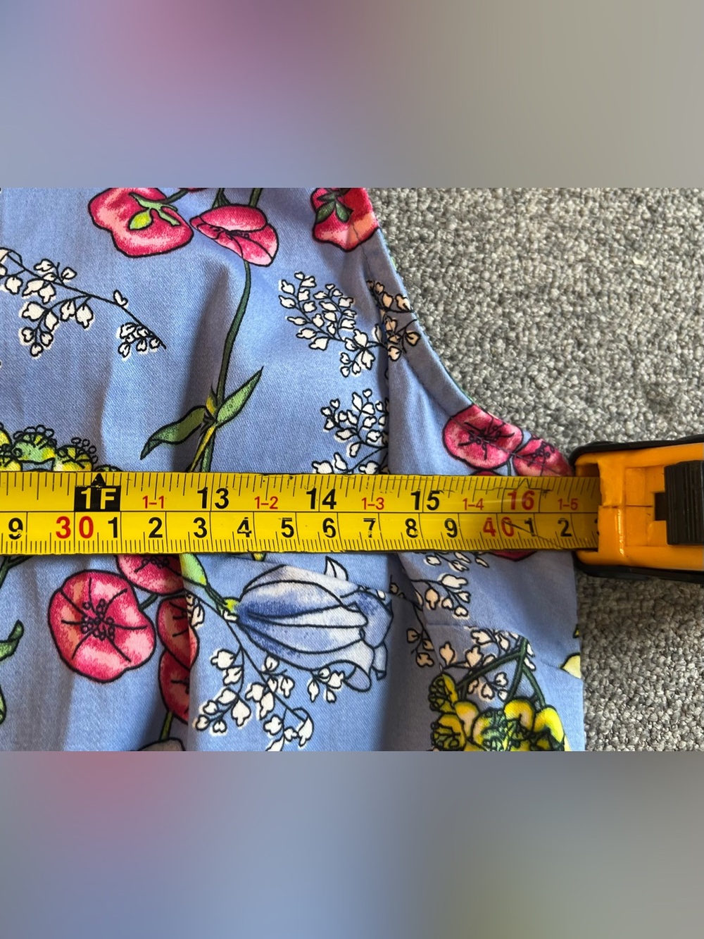 Talbots Blue Floral Sleeveless Dress - Picture 6 of 7